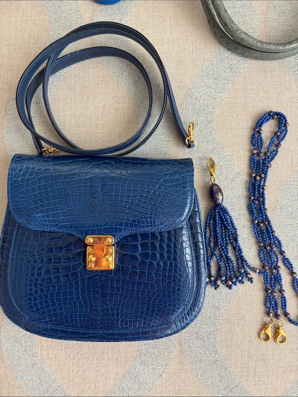 Lana Marks genuine crocodile handbag